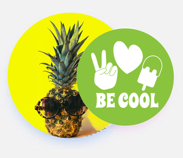 PopHeads be cool pineapple image